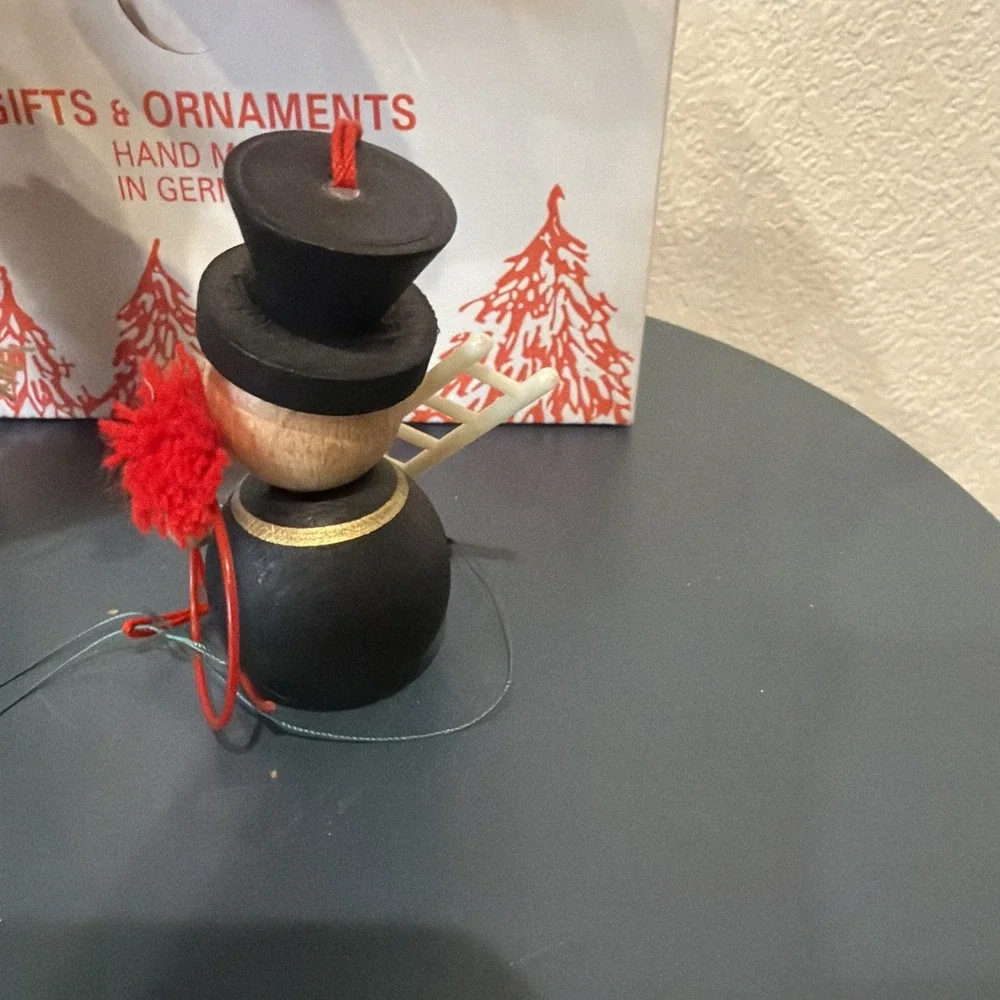 Two Steinbach Chimney Sweeps Ornaments Brothers Erzgebirge Schornsteinfeger Vtg